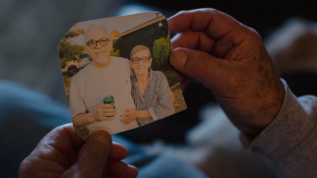 Nellie Betancourt, shown in a photo with her husband, Gabe 