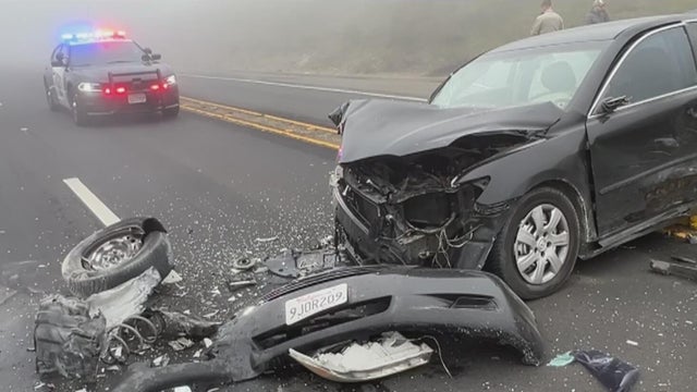 CHP patrol car at night 